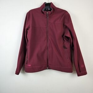 OR Outdoor Research Women's Soft Shell Fleece Lined Full Zip Jacket Size XL